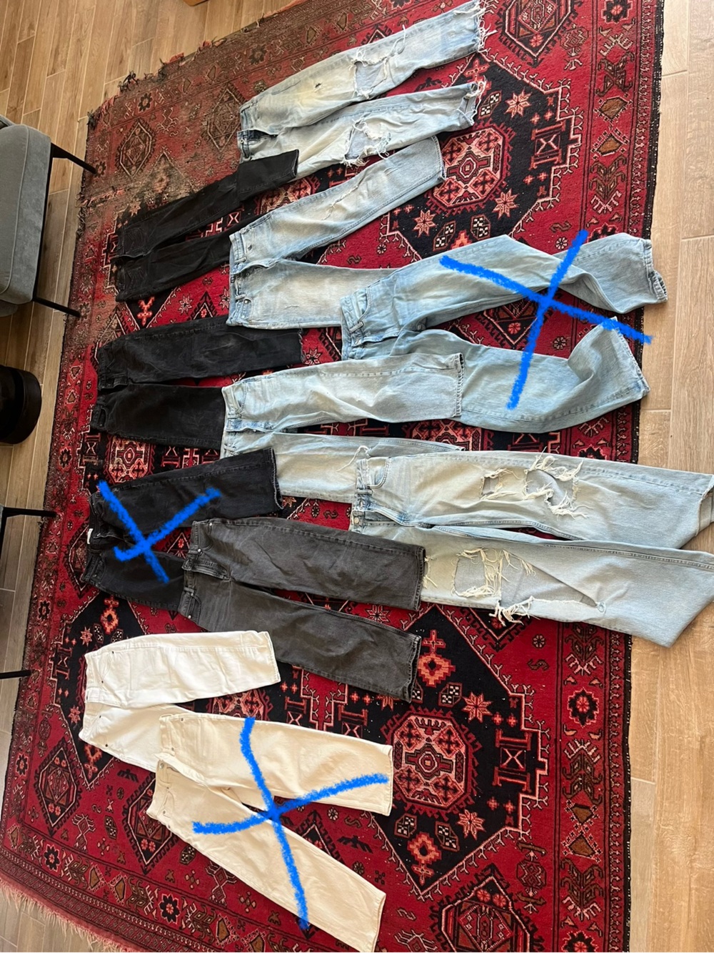 Huge lot of jeans size 25